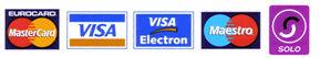 Credit Card logos on North East Driver home page